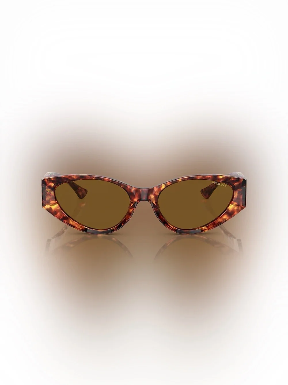 Versace Tortoiseshell Cat-Eye Sunglasses - Brown Lenses